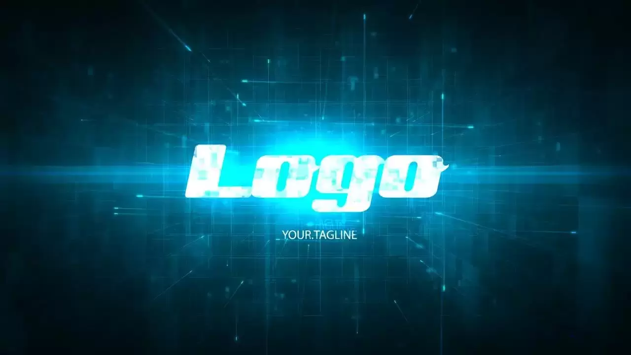 醒目的设计数字LOGO标志效果AE模板视频下载插图