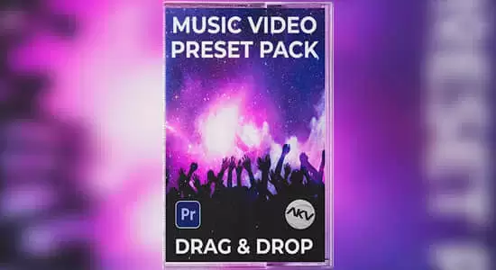 动感音乐视频转场和特效PR预设 Music Video Essentials Pack插图