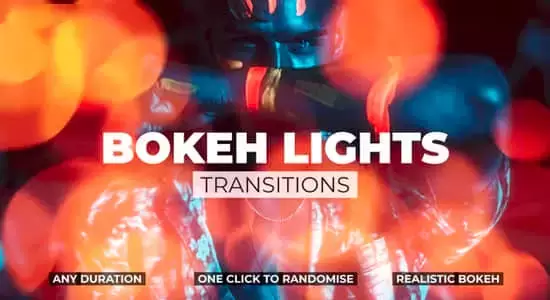 达芬奇插件-散景漏光耀斑光效转场动画预设 Bokeh Lights Transitions插图