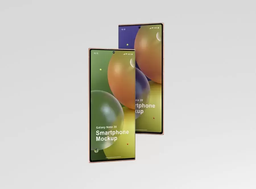 时尚高端三星Galaxy Note 20 APP UI样机展示模型mockups免费下载插图10