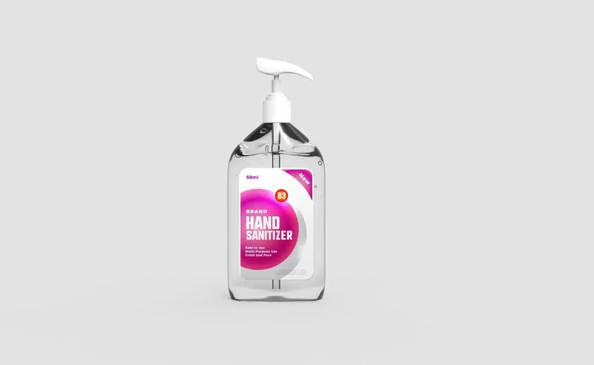 高品质的洗手液包装设计VI样机展示模型mockups免费下载插图1
