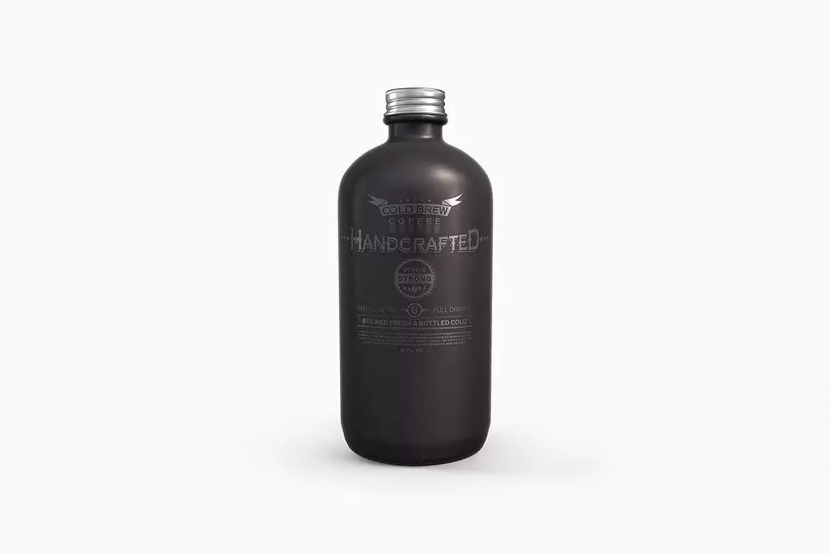 黑色塑料&金属圆瓶包装设计样机 (psd)免费下载插图4
