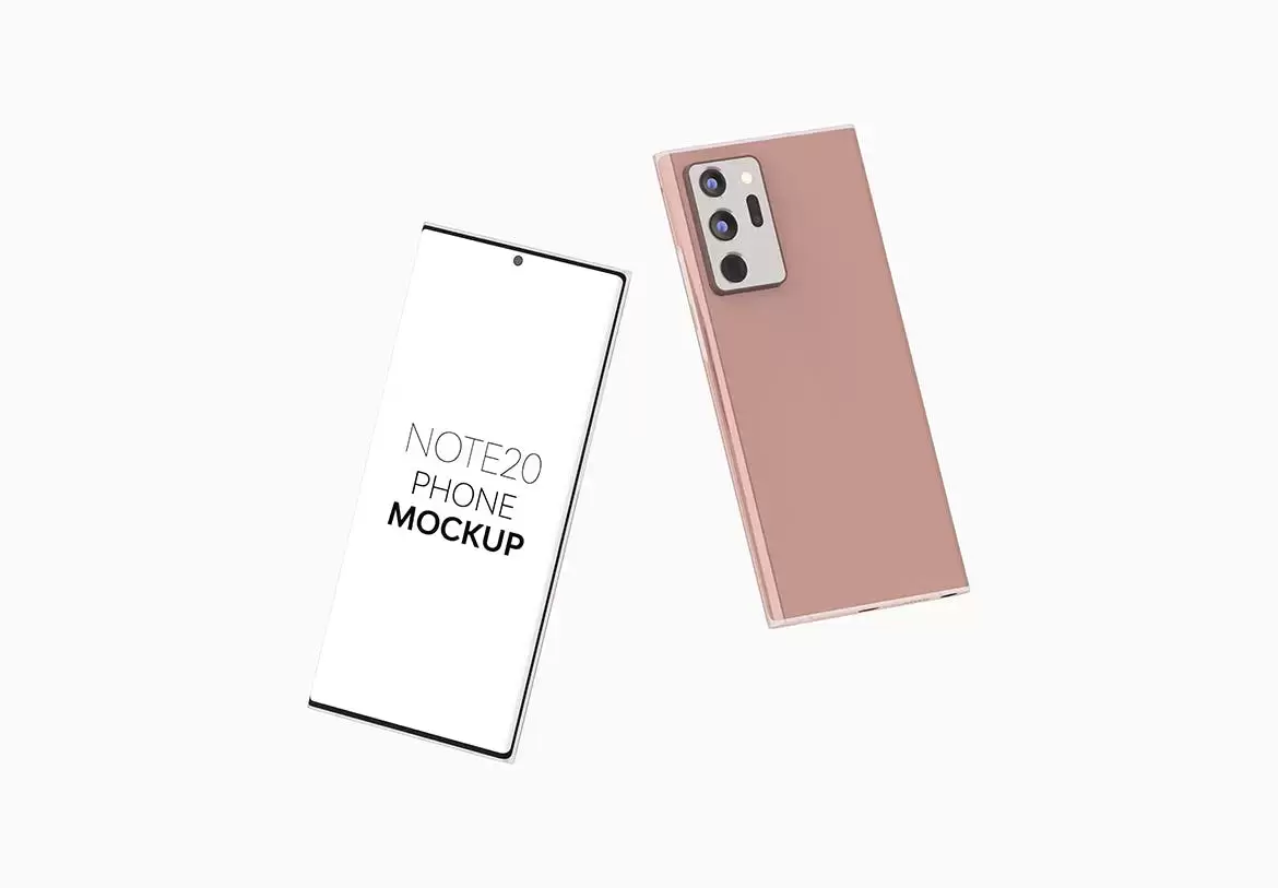 Note20安卓手机展示模型 (PSD)免费下载