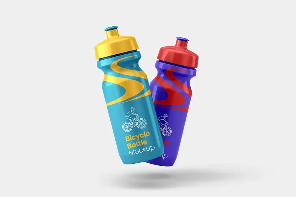 自行车饮水瓶外观包装设计样机模板 (psd)免费下载插图5