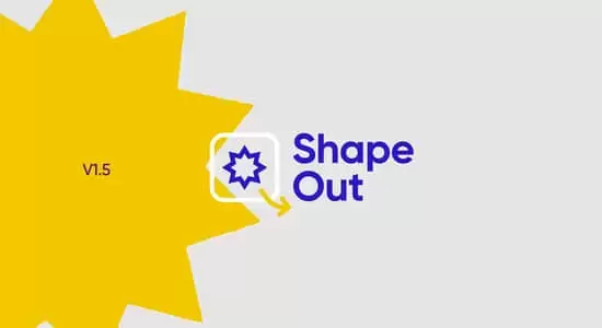 AE脚本-快速处理图形层动画工具 Shape Out Toolkit v1.5.1