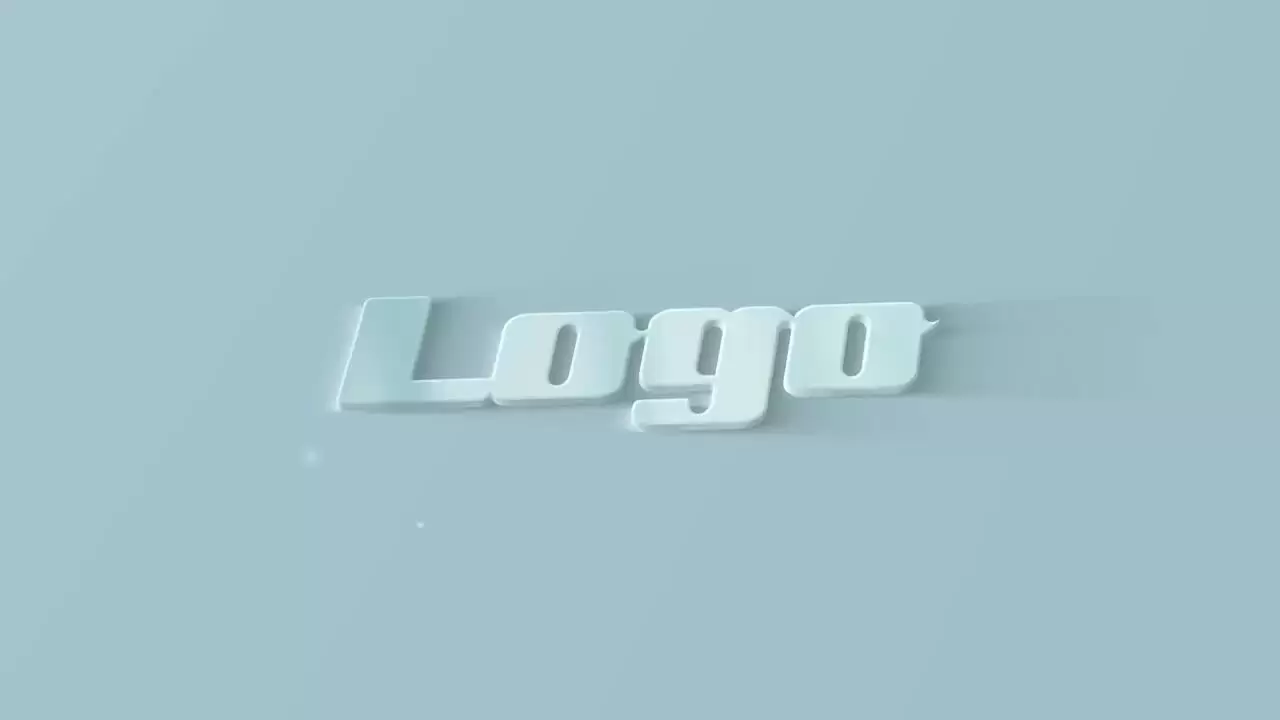轻型3D清洁灯LOGO标志显示AE模板视频下载(含音频)插图