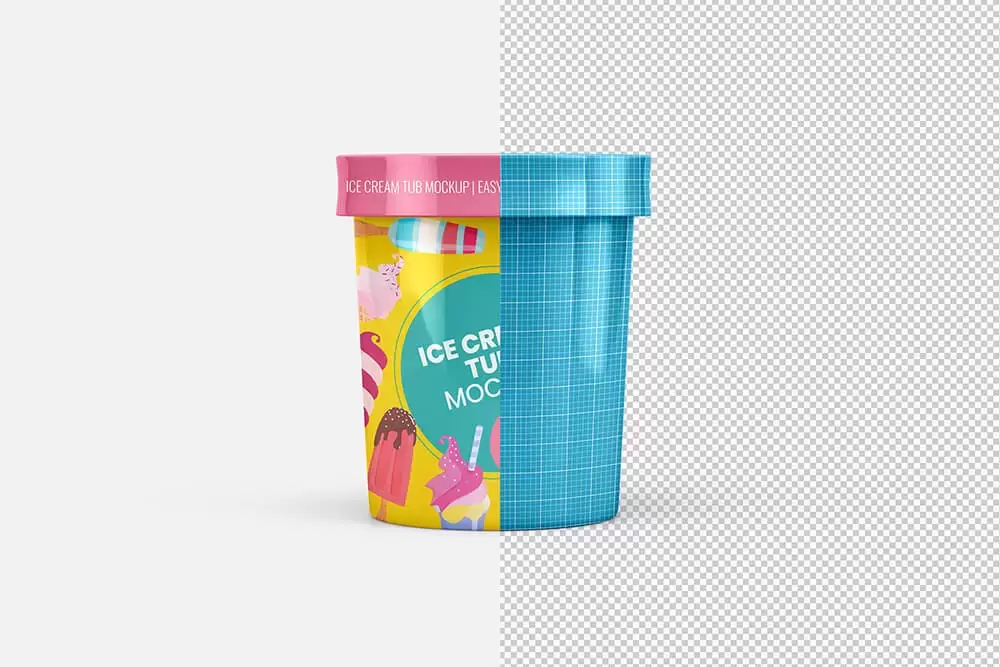 冰淇淋雪糕杯包装设计样机 (psd)免费下载插图9