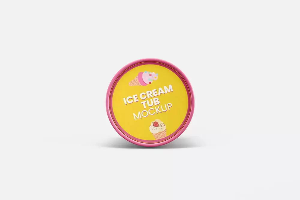 冰淇淋雪糕杯包装设计样机 (psd)免费下载插图17