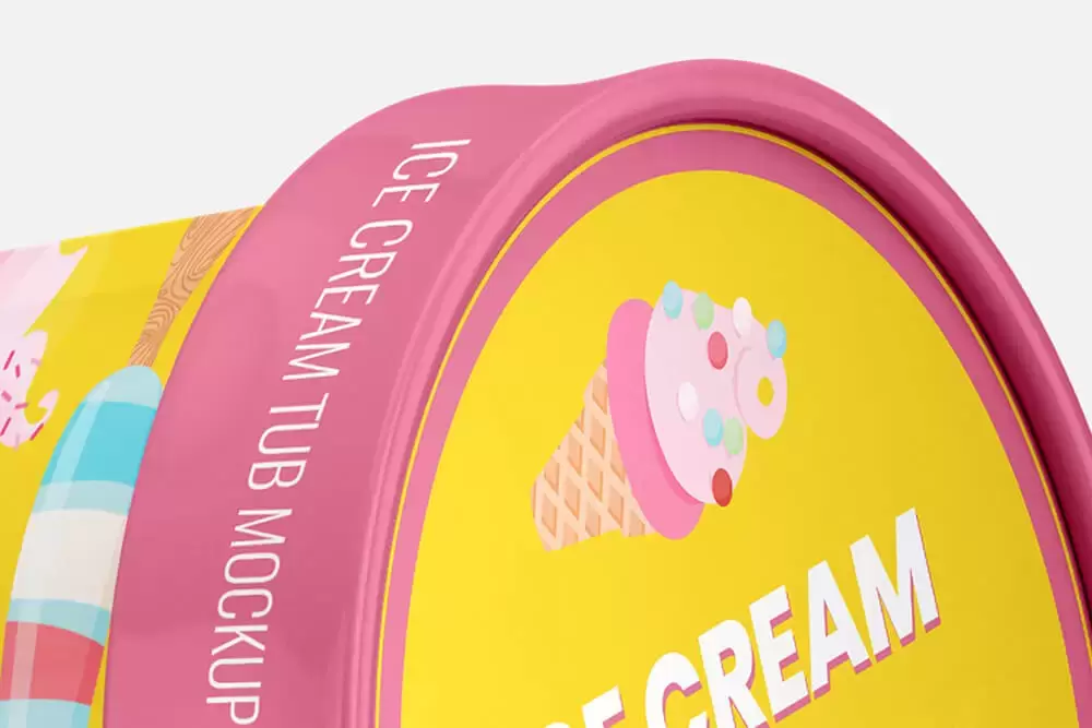 冰淇淋雪糕杯包装设计样机 (psd)免费下载插图8
