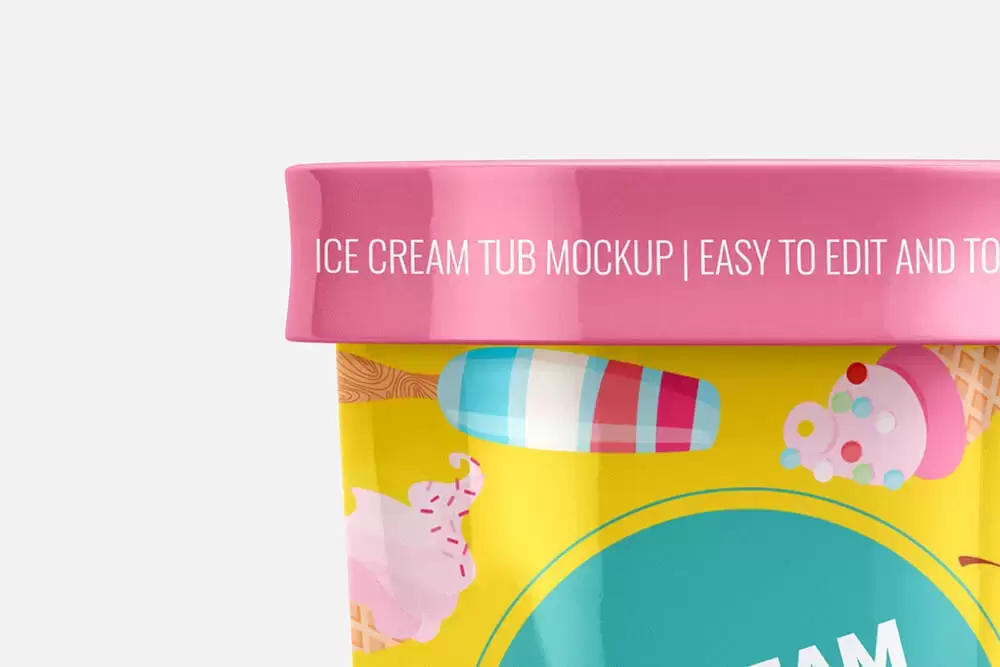 冰淇淋雪糕杯包装设计样机 (psd)免费下载插图10
