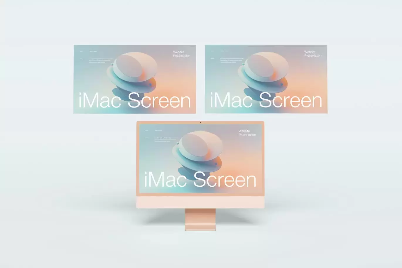 iMac 屏幕演示样机 (PSD,JPG)免费下载