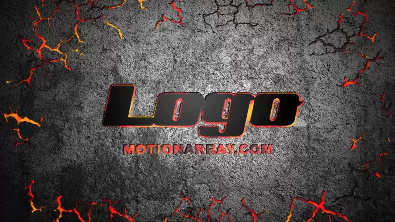 地面裂缝广告LOGO标志显示AE模板视频下载-附音频插图