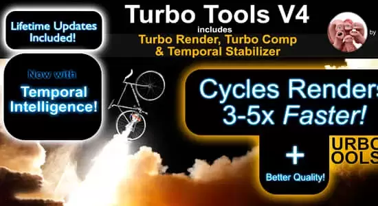 加快渲染速度Blender插件 Turbo Tools V4.0.9插图