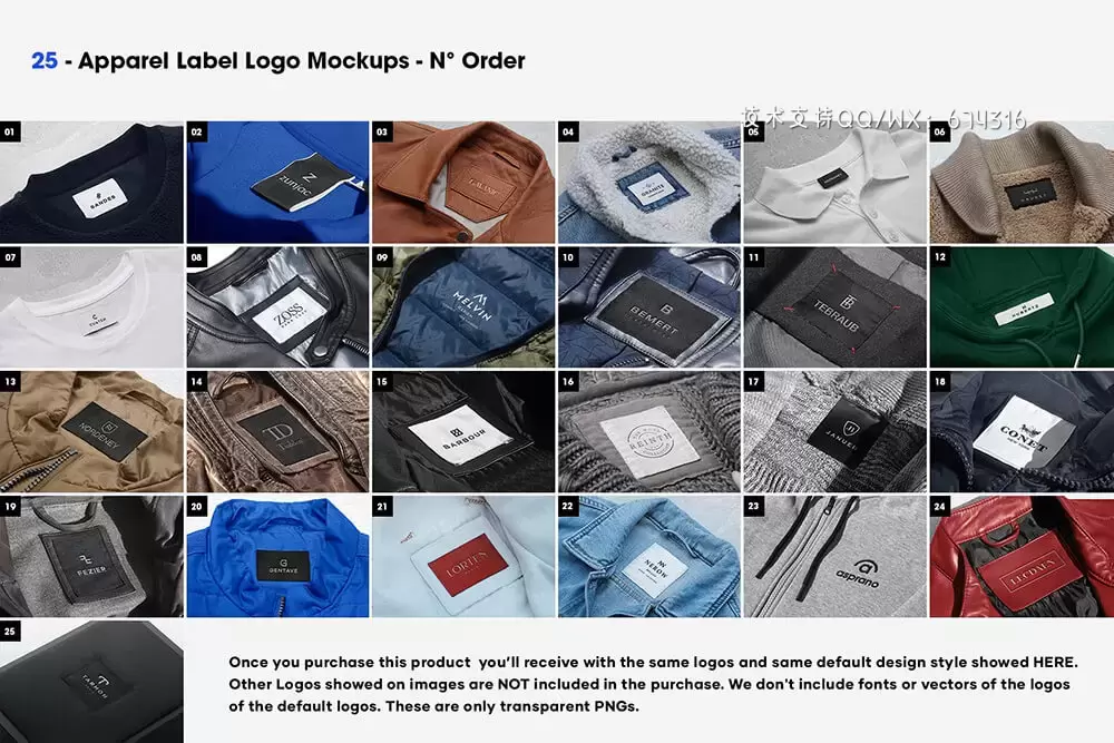 25个服装品牌标签&标志样机[5.16GB,PSD]插图1