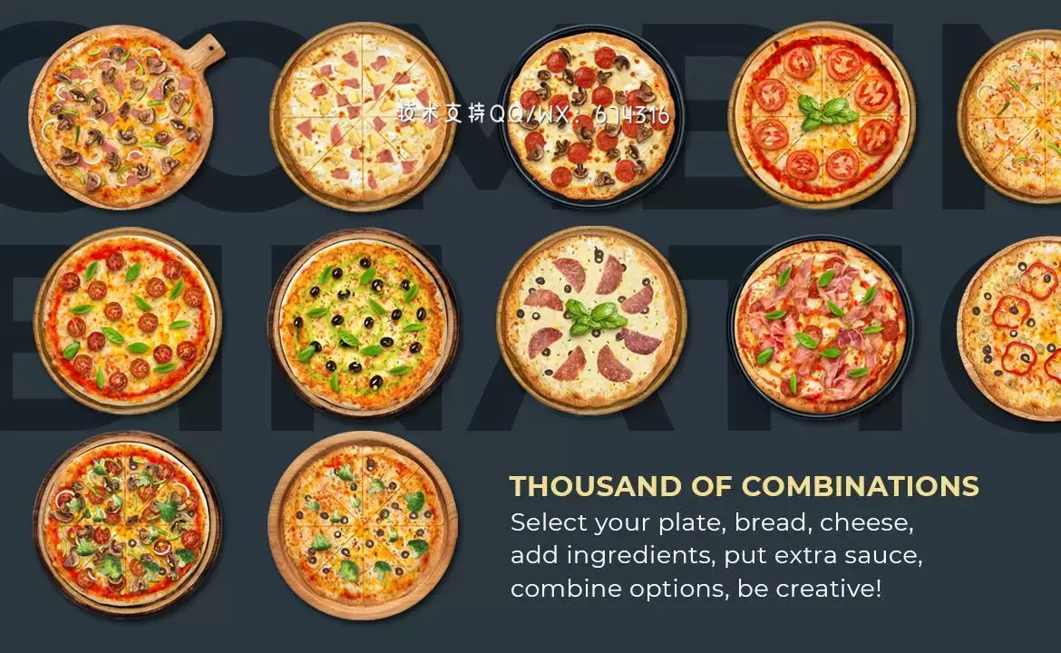时尚高端专业的高品质披萨vi设计样机展示机模型mockups免费下载插图7