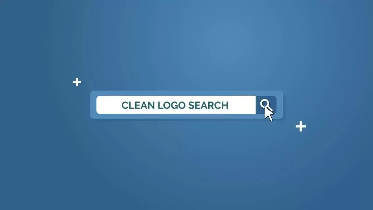 现代干净流畅的网页搜索logo展示AE模板视频下载-附音频插图