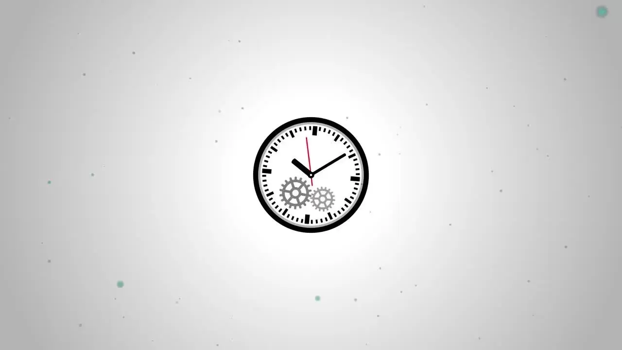 简单的时钟LOGO标志AE模板视频下载-附音乐插图
