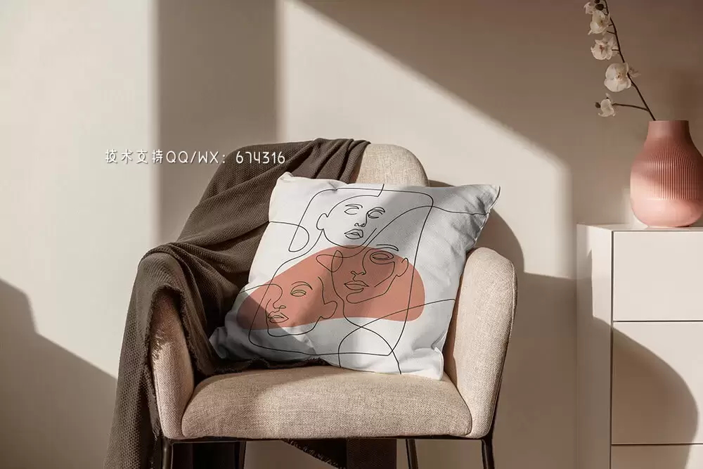 枕头产品图案展示设计样机集 (psd)免费下载插图5