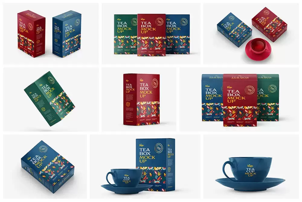 茶叶盒品牌包装设计样机集[1.57GB,PSD]插图8
