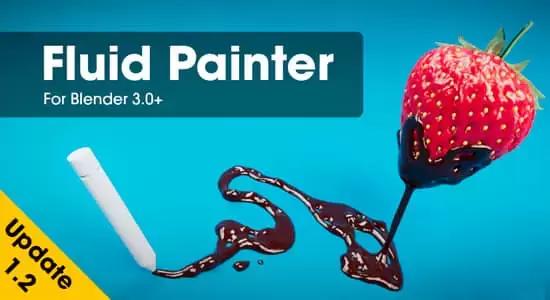 Fluid Painter v1.3.18 轻松绘制流体工具Blender插件插图