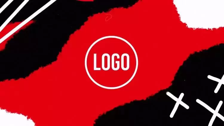 Grunge 过渡标志AE模板视频下载-附音频