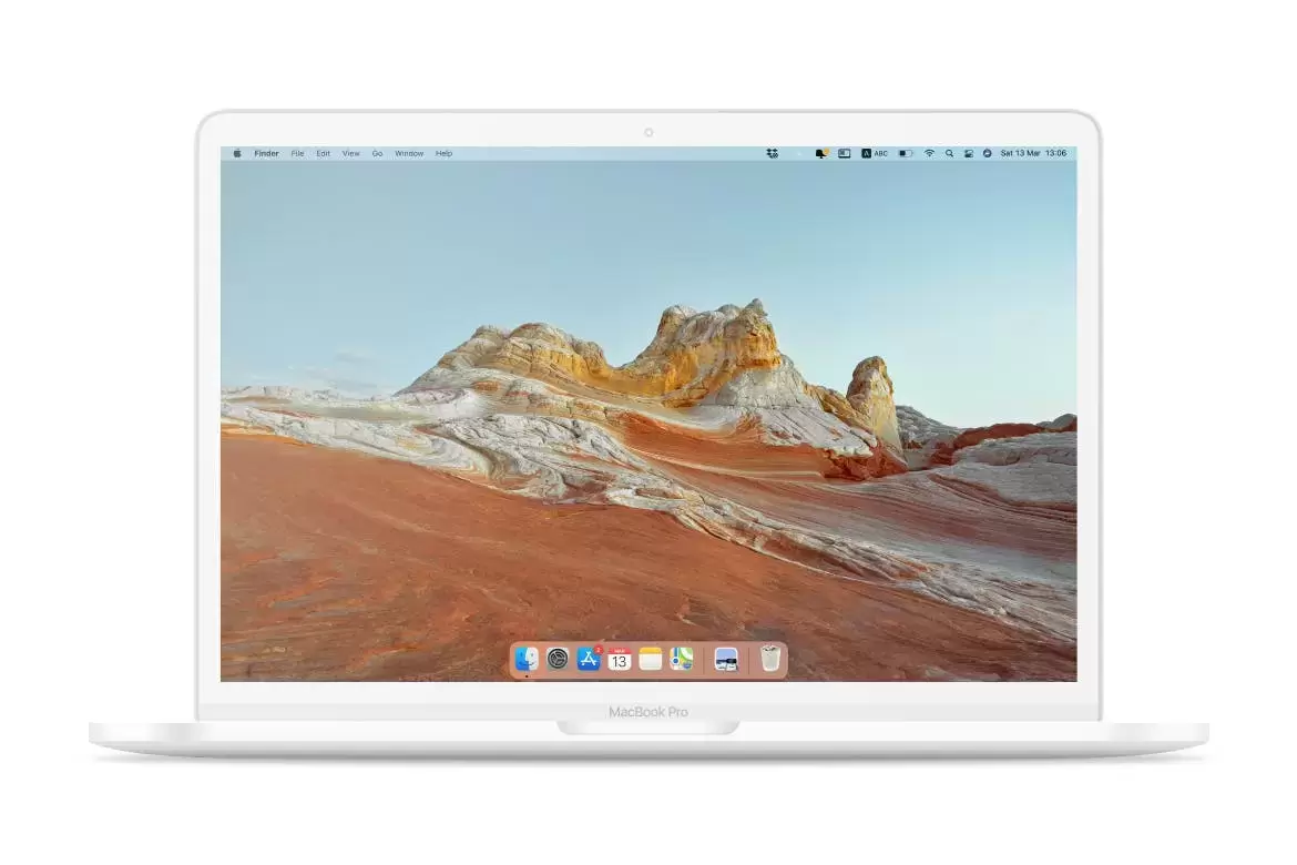 苹果MacBook黑白展示样机(PSD)免费下载