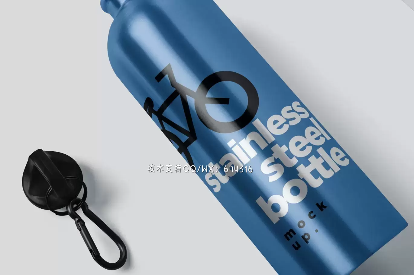 时尚高端高品质的热水瓶包装设计VI样机展示模型mockups免费下载插图3