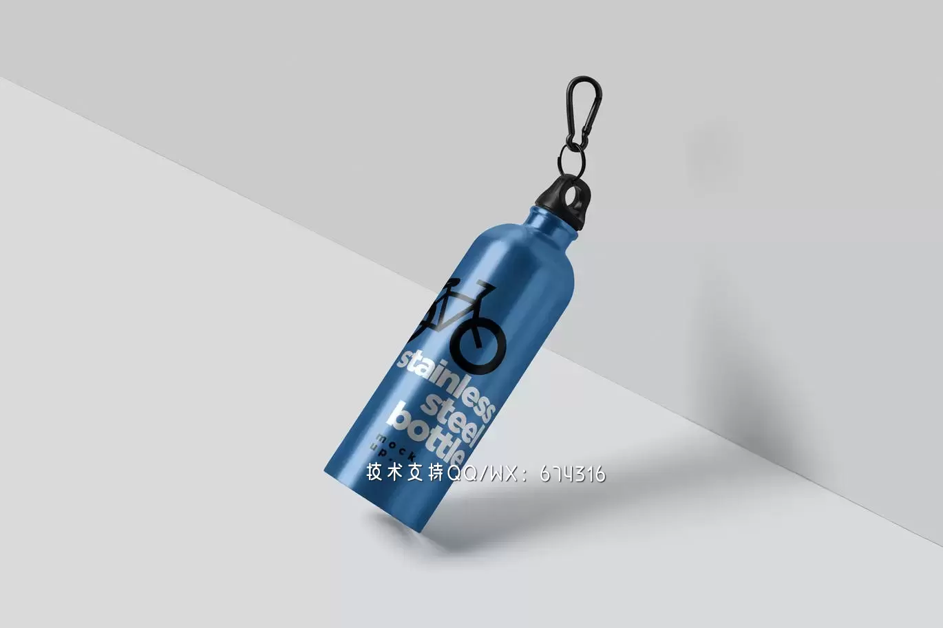 时尚高端高品质的热水瓶包装设计VI样机展示模型mockups免费下载插图