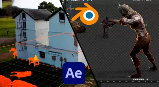Blender/AE教程-实拍视频场景特效合成 Blender and After Effects VFX Masterclass插图