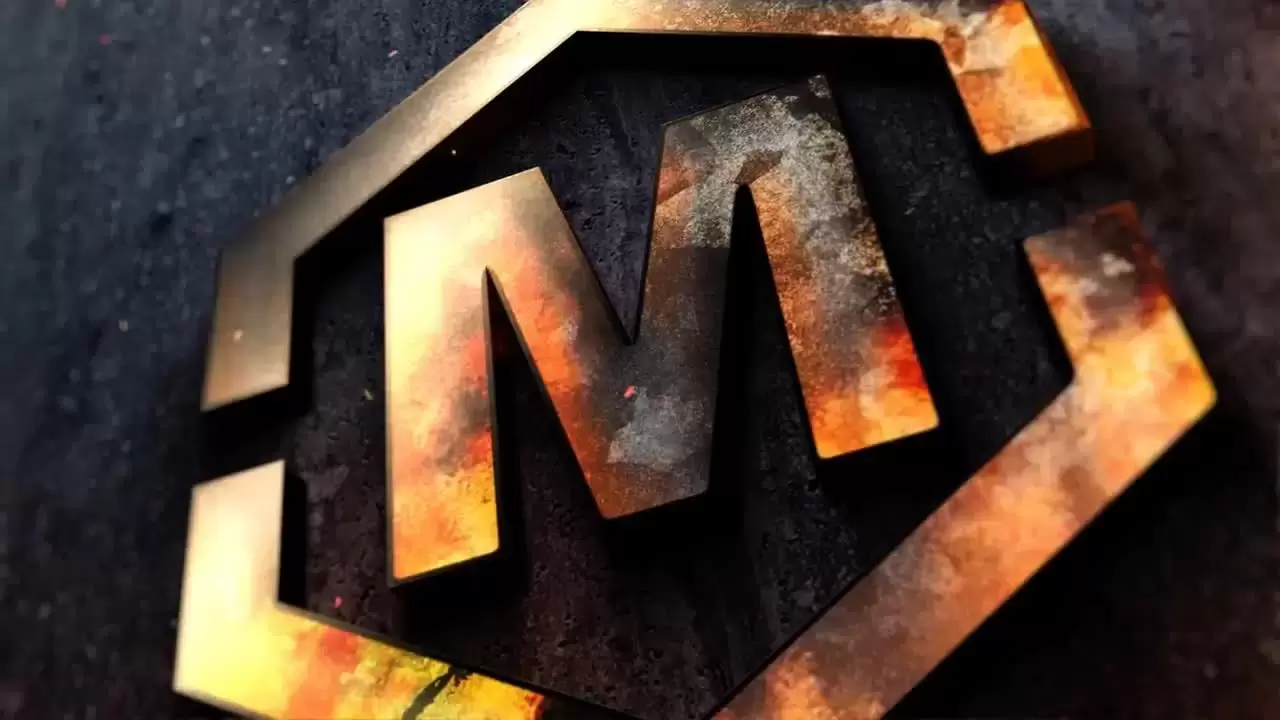 影院级的金属火焰燃烧Logo标题AE模板视频下载-附音频