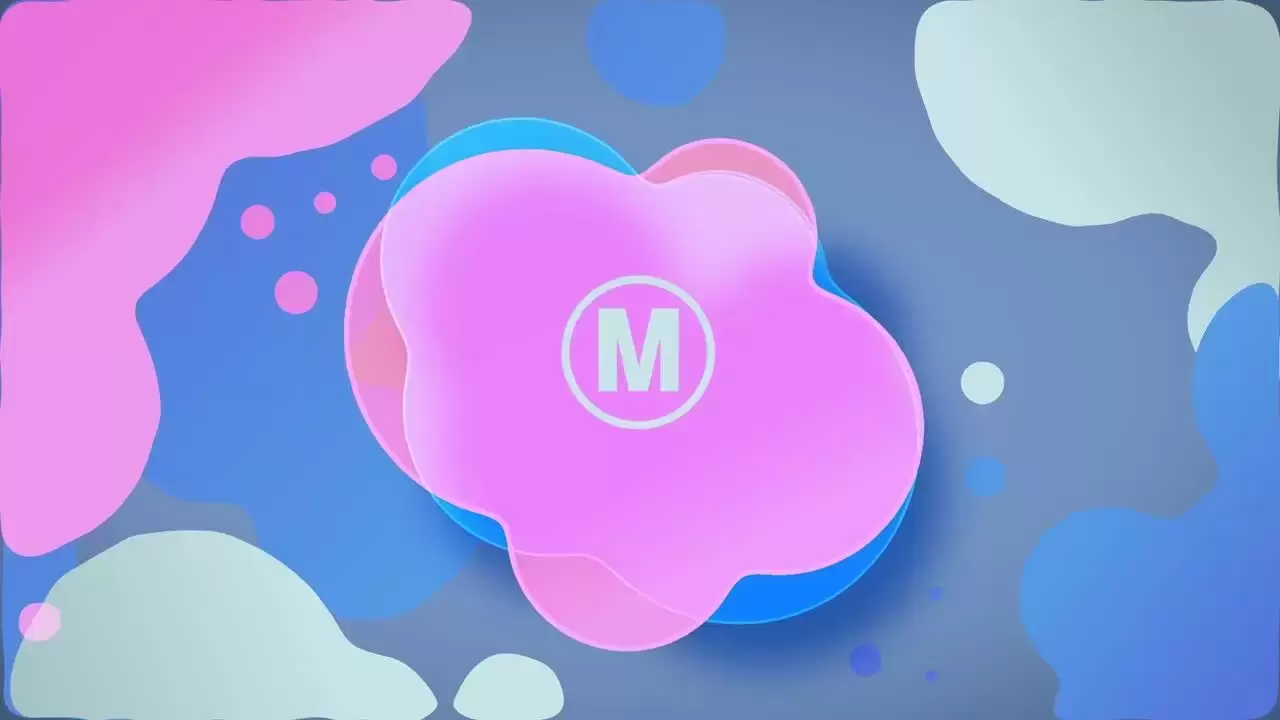 优雅液体流动展示公司标志Logo动画视频下载-附音频插图