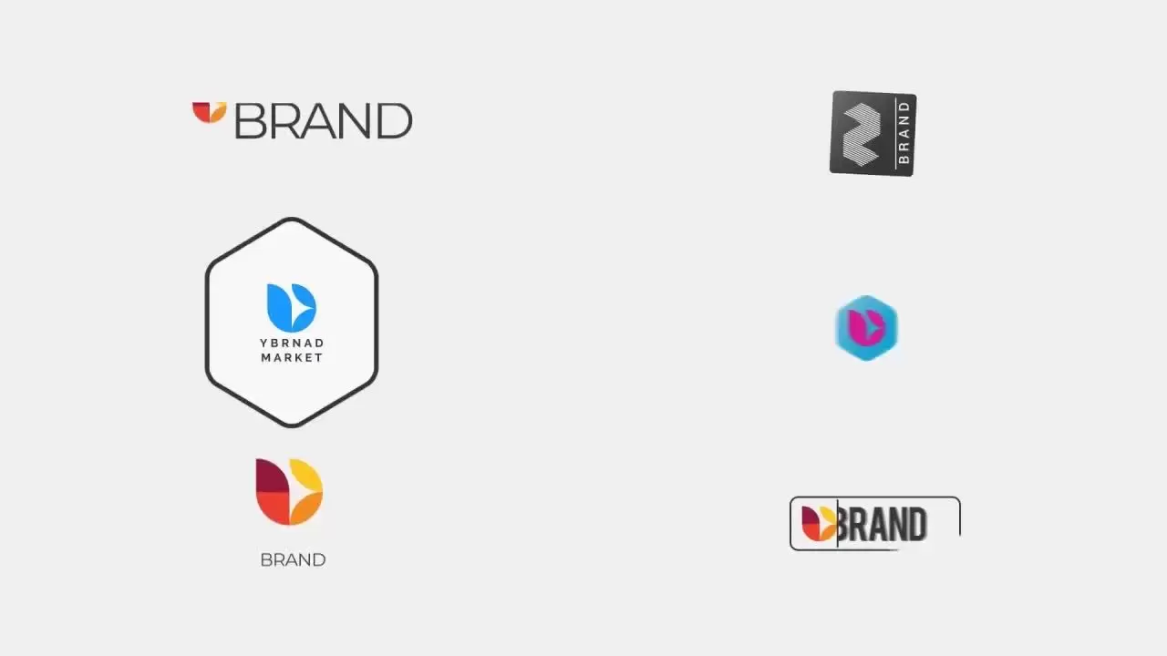 10个简约时尚的logo动画演绎AE模板视频下载-附音频插图