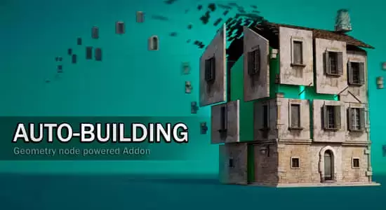 Blender插件-三维楼房建筑自动生成器+预设 Auto-Building v1.2.1