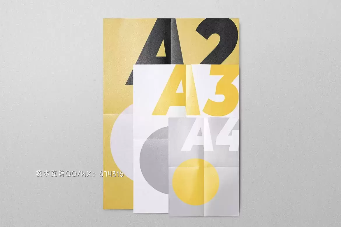 时尚高端a2a3a4尺寸海报设计vi样机展示模型mockups免费下载插图2