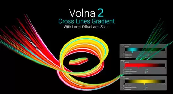 中文汉化-动态线条路径描边绘制生长动画AE插件 Volna V2.4.8 Win插图