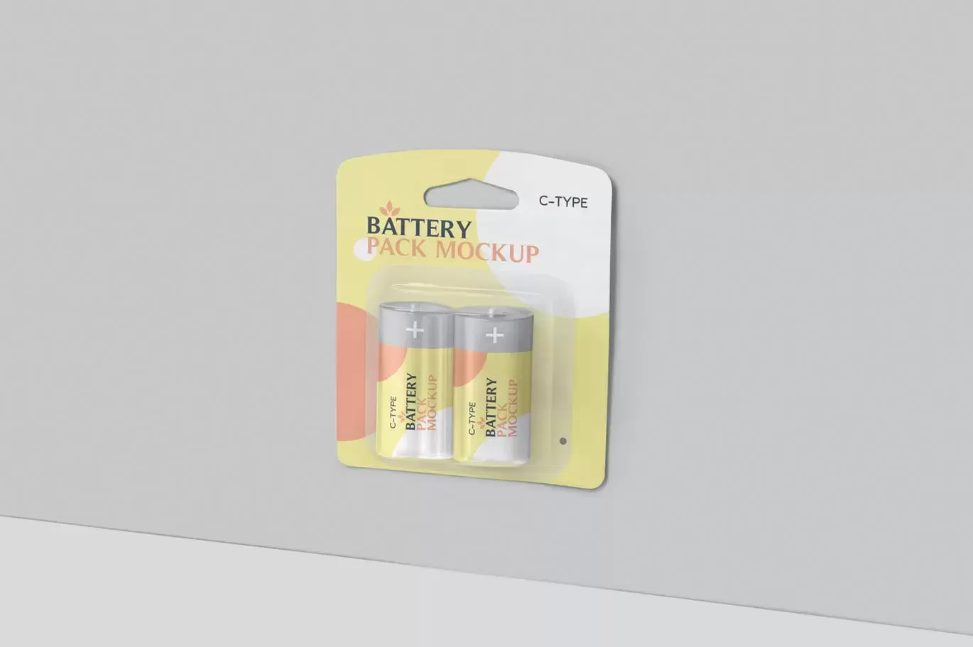 高品质的C型电池包装设计VI样机展示模型mockups免费下载插图4