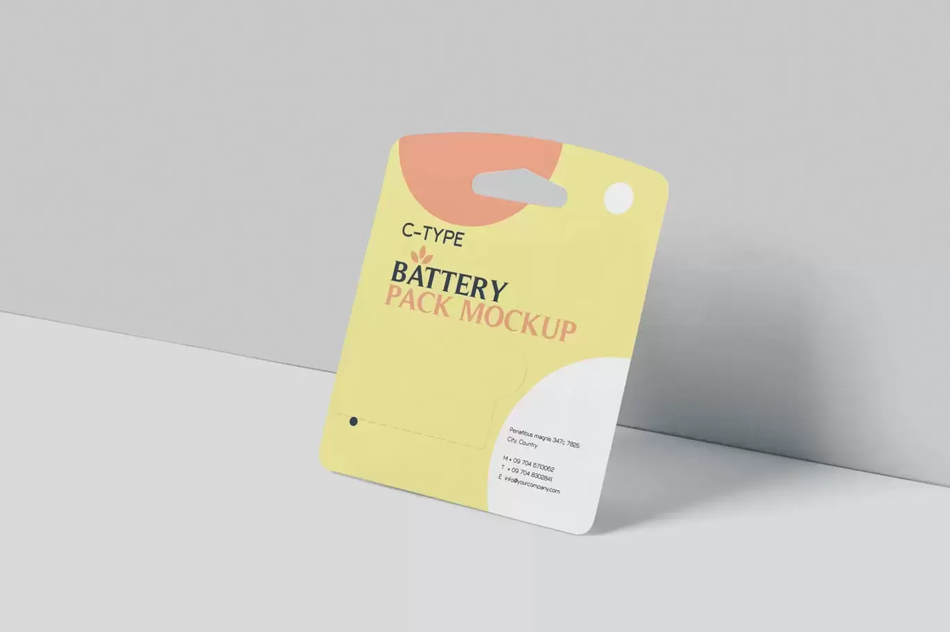 高品质的C型电池包装设计VI样机展示模型mockups免费下载插图3
