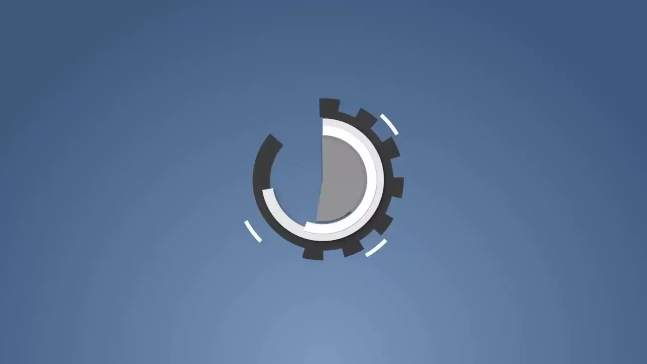 齿轮3D标志Logo展示动画AE模板视频下载-附音频插图