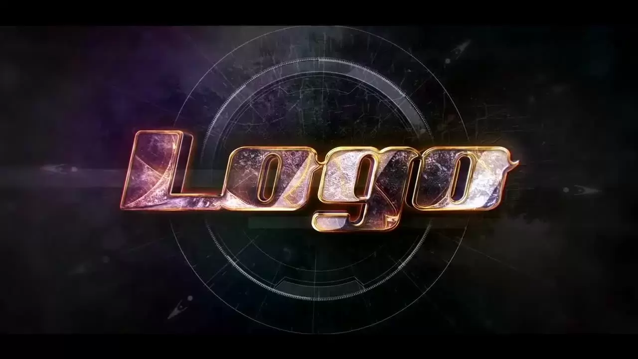 电影的严重LOGO标志AE模板视频下载-附音频