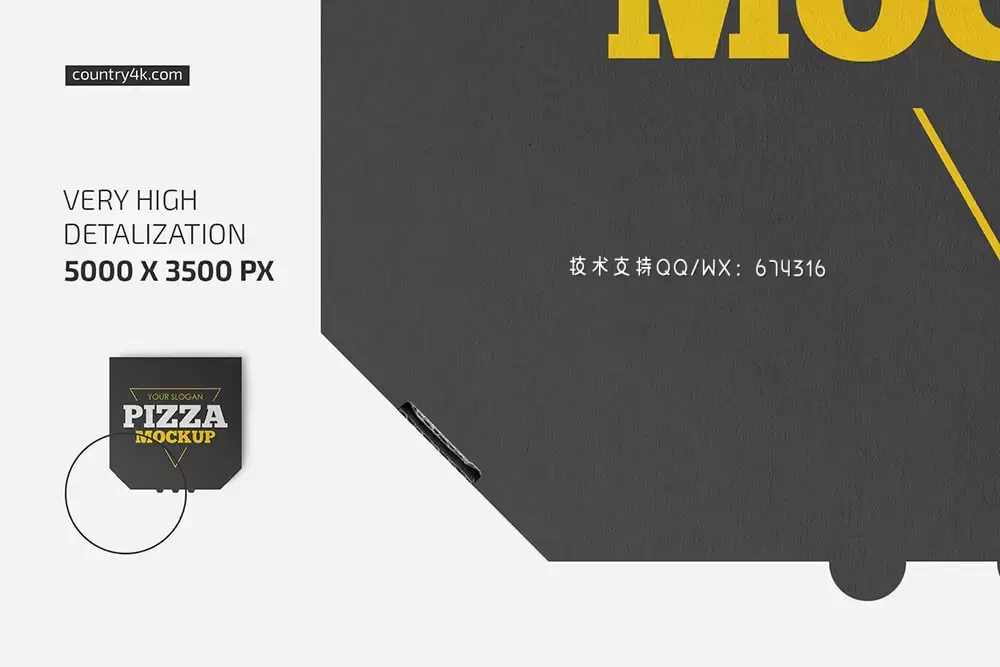 披萨外卖盒包装设计样机集 (psd)免费下载插图1