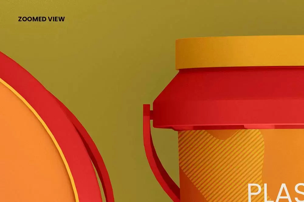 塑料油漆桶包装设计样机 (psd)免费下载插图5