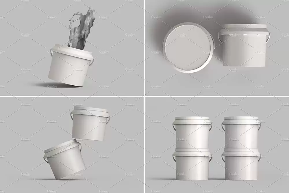 塑料油漆桶包装设计样机 (psd)免费下载插图8