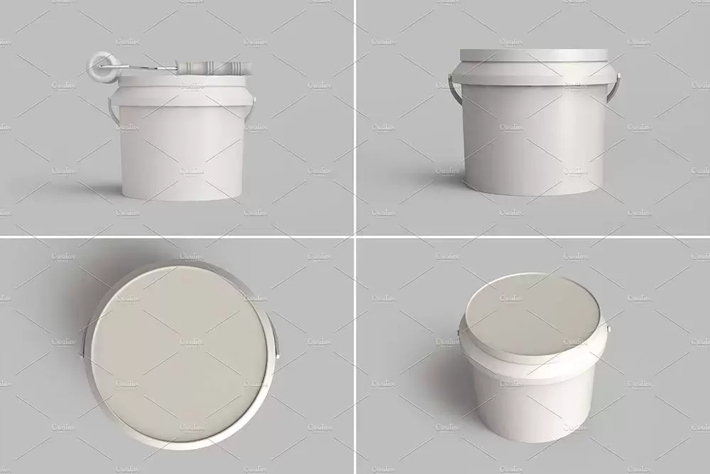 塑料油漆桶包装设计样机 (psd)免费下载插图9