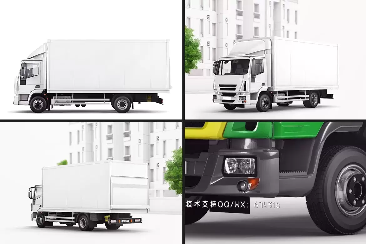 高品质的货车卡车车体广告设计VI样机展示模型mockups免费下载插图5