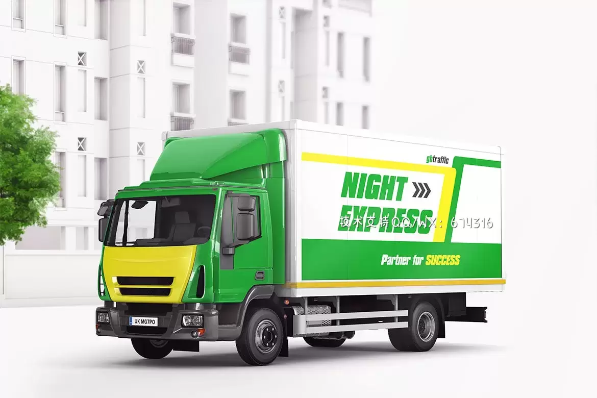 高品质的货车卡车车体广告设计VI样机展示模型mockups免费下载插图3