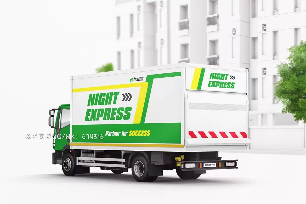 高品质的货车卡车车体广告设计VI样机展示模型mockups免费下载插图2