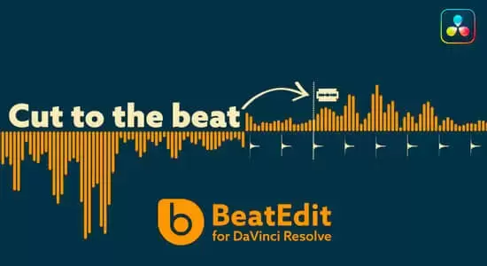 达芬奇插件-音乐鼓点自动节拍打点标记动画 BeatEdit V1.2.001 Win/Mac