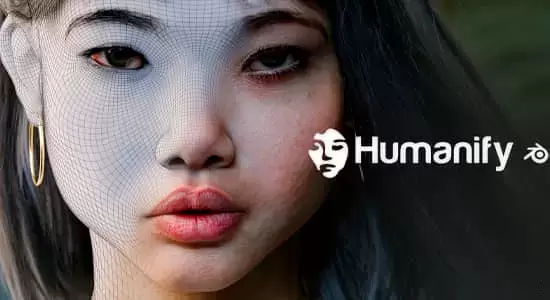 Blender插件-快速生成逼真人体面部身体手脚皮肤着色器预设 Humanify V1.0插图