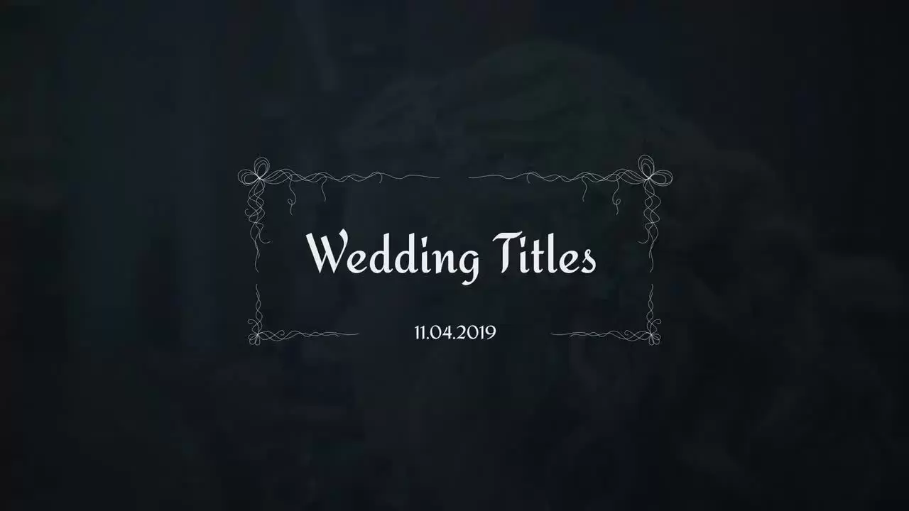 12组浪漫婚礼展示视频标题字幕AE模板视频下载