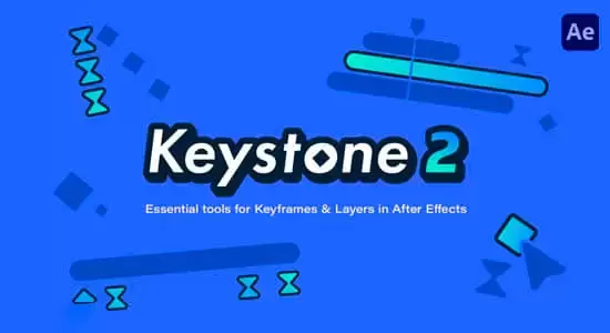 AE脚本-关键帧复制粘贴对齐镜像拉伸调节控制 Keystone v2.0.2